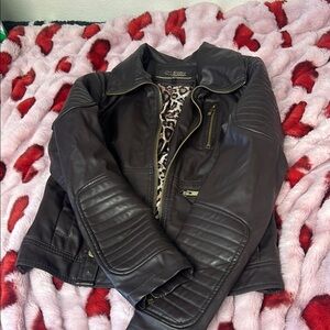 Women's Black Leather Jacket